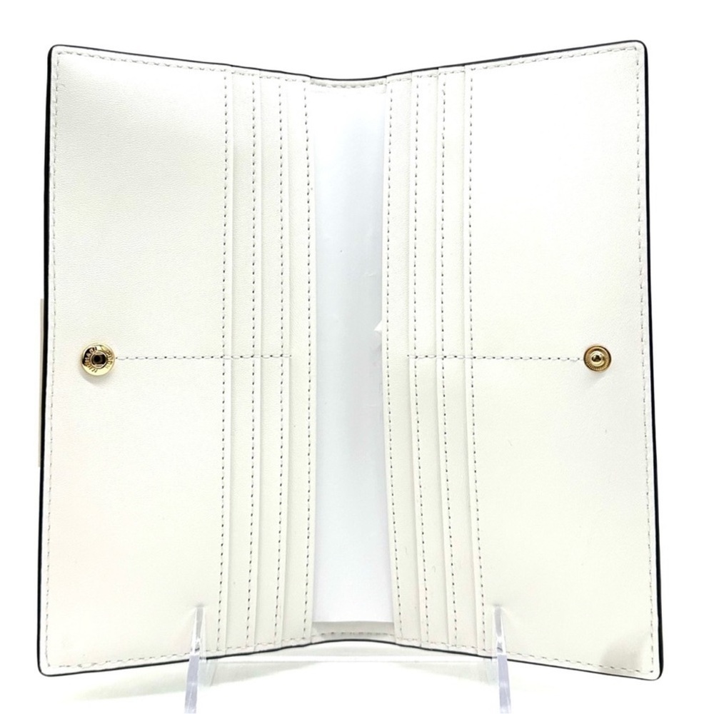 Michael Kors Reed Large Snap Bifold Wallet Optic White - Picture 8 of 9